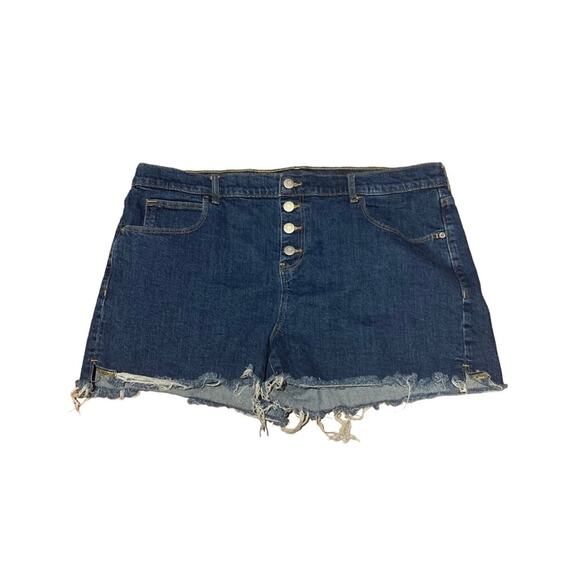 Old Navy Boyfriend Denim Shorts Size 16 - Picture 1 of 4